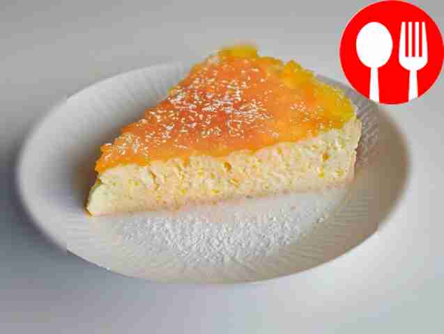 Bright cottage cheese and orange casserole