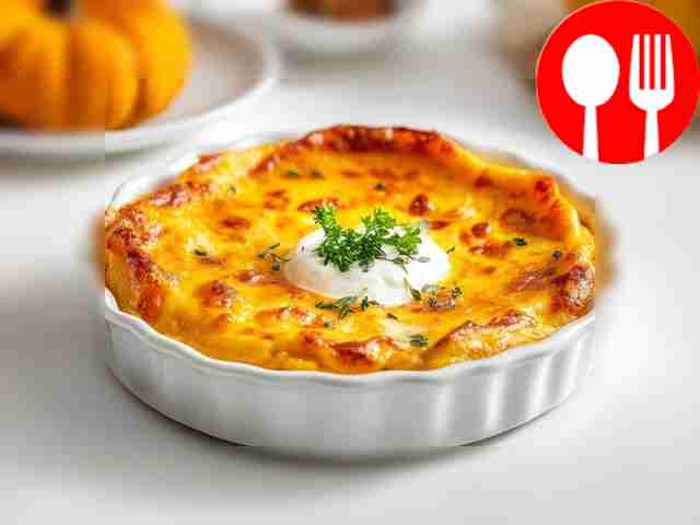 Potato casserole with pumpkin