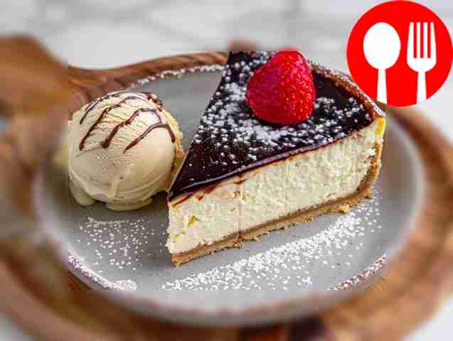 Classic cheesecake with ricotta