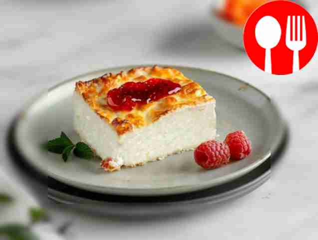 Quick cottage cheese casserole