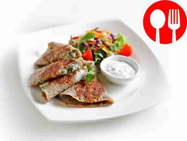 Гречневые блины с печенью