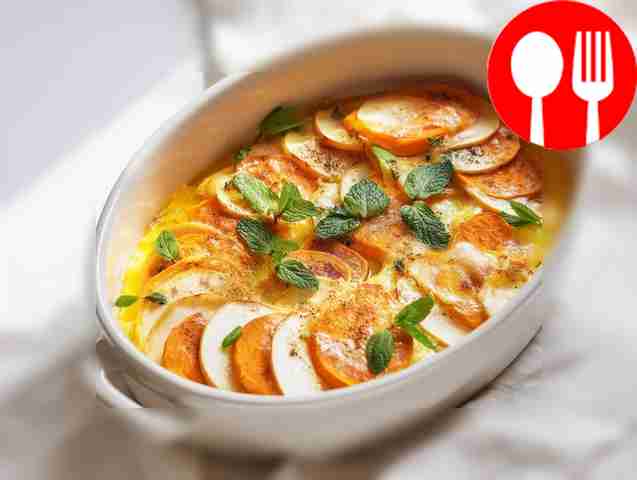 Sweet Potato Casserole with Apples