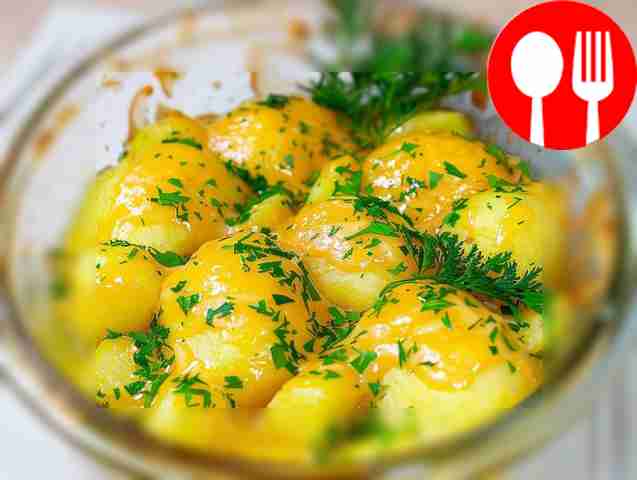 Potatoes in a steamer