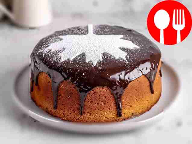 Быстрый бисквитный пирог с шоколадной пропиткой Quick sponge cake with chocolate soaking