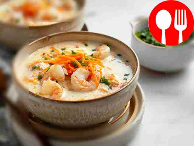 Delicious shrimp soup