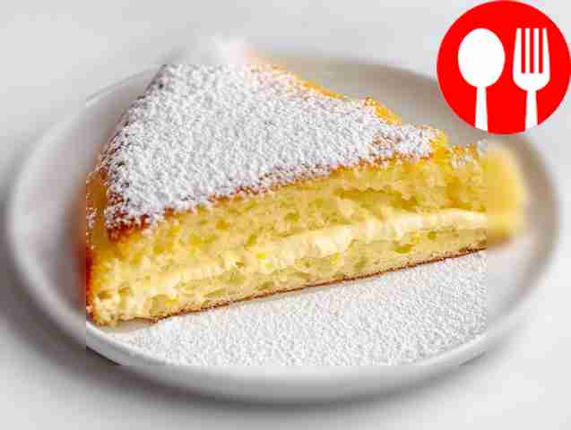 Light kefir pie with curd filling