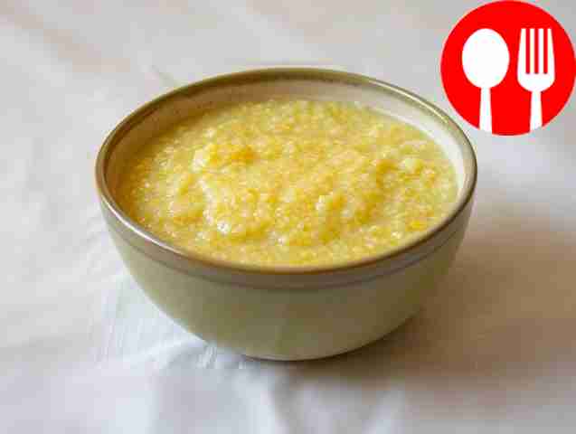 Milk corn porridge