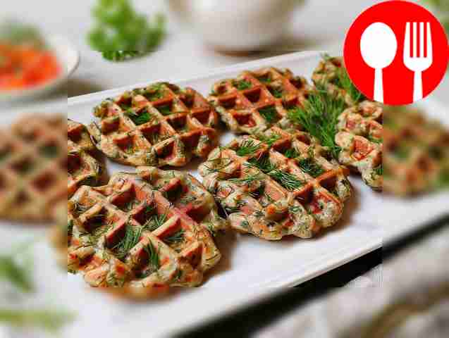 Нежные картофельные вафли Tender potato waffles