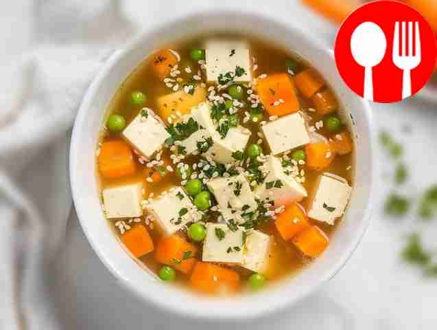 Low calorie tofu soup