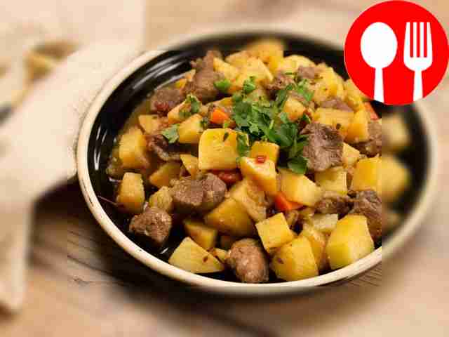 Жаркое из свинины с картошкой