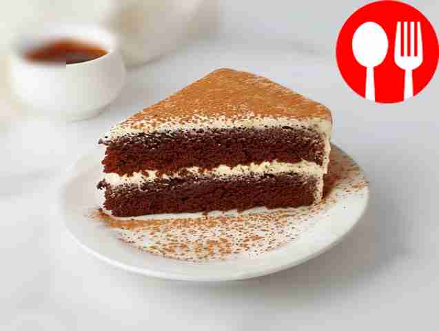 Sweet cake with mayonnaise