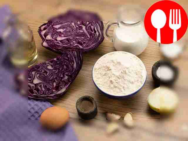 Peel the cabbage, onion and cut them into thin...