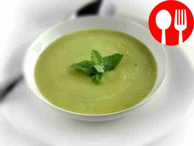 Суп с кольраби и плавленым сыром