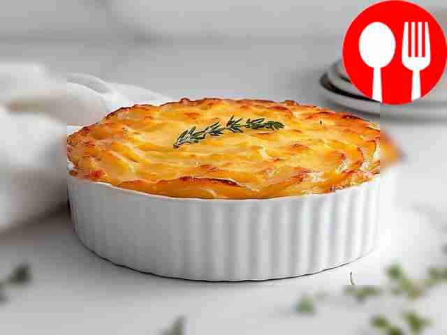 Нежная запеканка под соусом бешамель