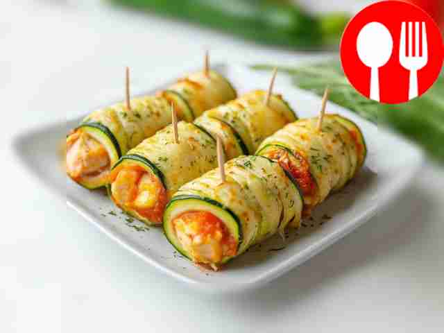 Необычные рулетики из цукини