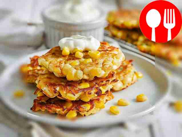 Оладьи из сладкой кукурузы к мясу на гриле Sweet corn fritters for grilled meat