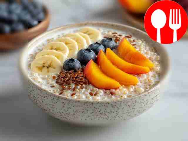 Healthy quinoa porridge
