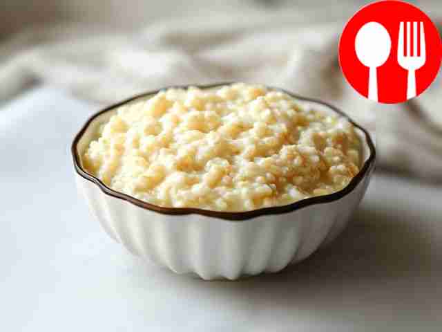 Millet milk porridge with rice