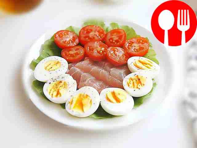 Салат с пикантным карпаччо Salad with spicy carpaccio