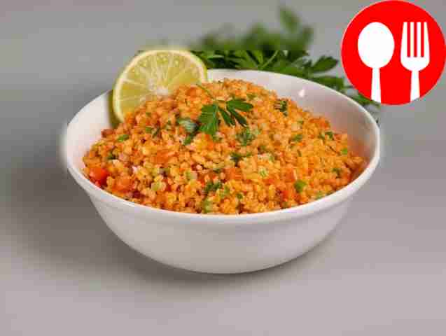 Салат с булгуром и помидорами