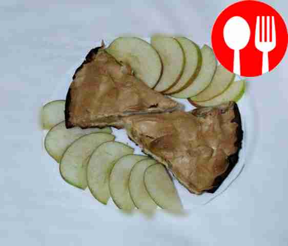Легкий яблочный пирог с безе Easy apple pie with meringue