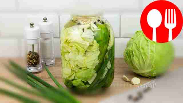 Огурцы с капустой на зиму