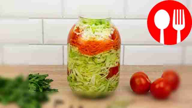 Помидоры с капустой на зиму