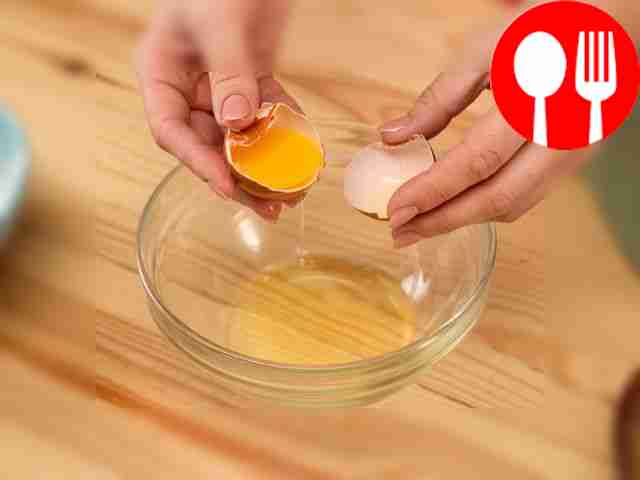 Separate the white from the yolk, sift the...