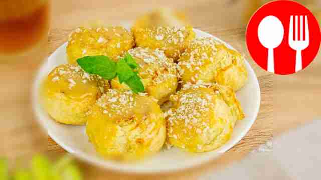 Синнабон с кокосовой стружкой