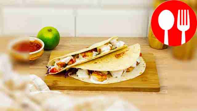 Тако с креветками