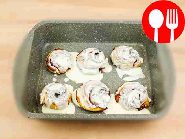 Remove the pan from the oven once the buns are...