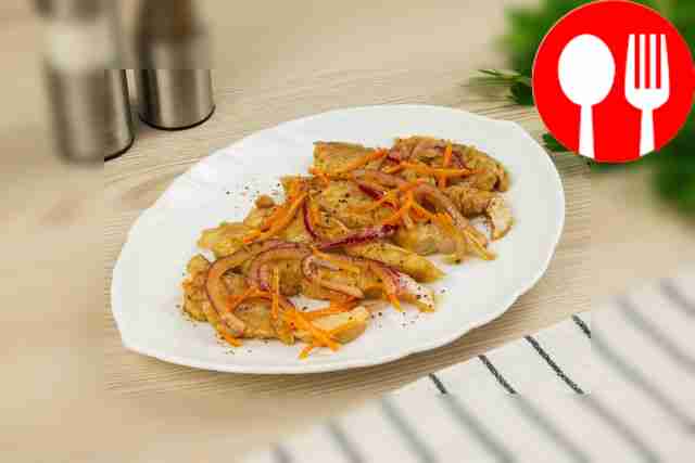 Pike perch marinated in soy sauce