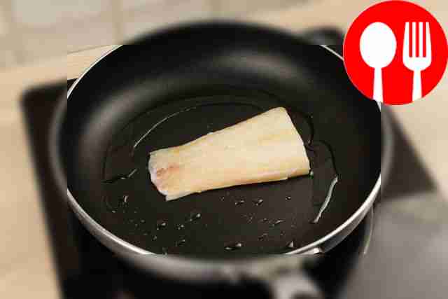 Place the frying pan on the fire and pour in...