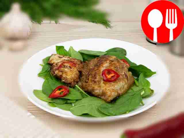 Serve the finished pike perch fillet on...