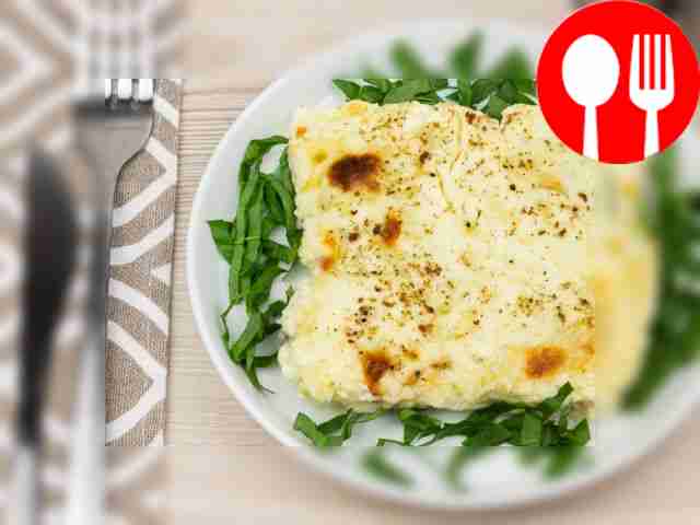 Pike perch with cheese