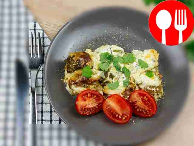 Pike perch with porcini mushrooms and sour cream