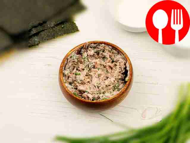 Finely chop the green onions and add them to...