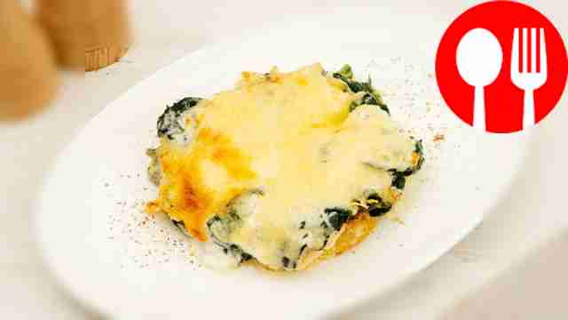 Potato casserole with salmon