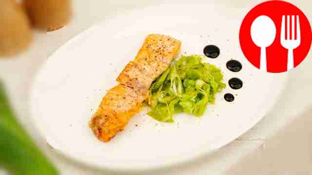 Семга в микроволновке за 5 минут Salmon in the microwave in 5 minutes