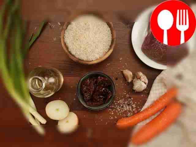 Peel the onion and garlic, cut the onion into...