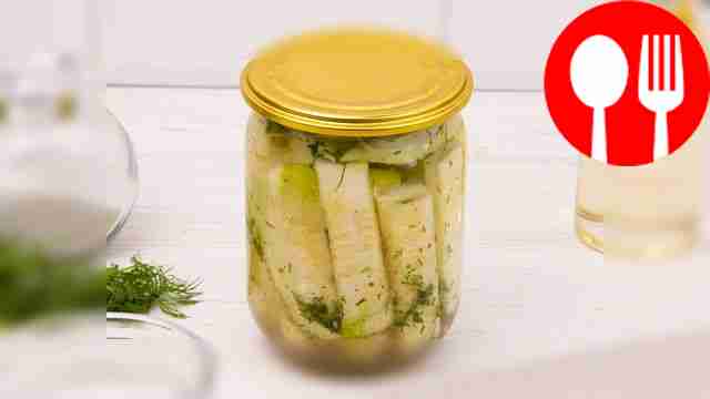 Кабачки с укропом на зиму