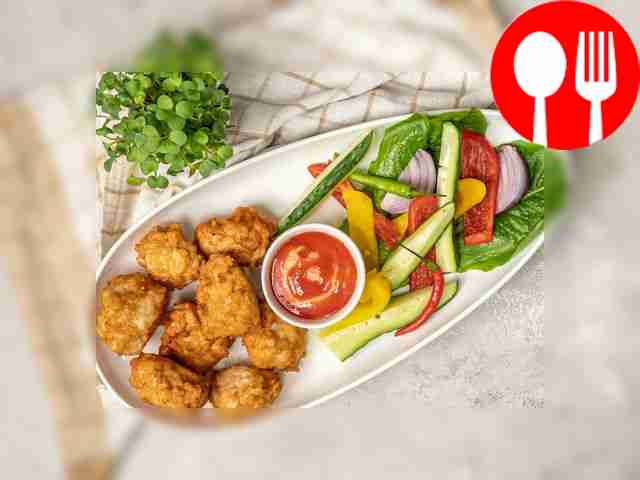 Подавайте ежики, обжаренные на растительном...