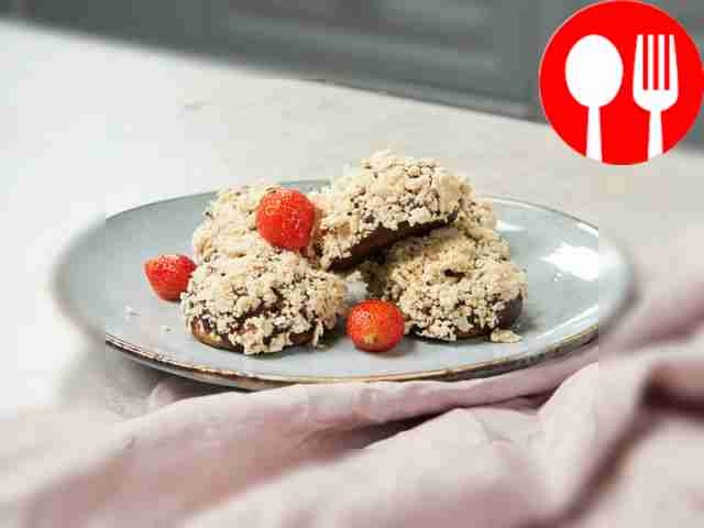 Hedgehogs with waffle crumbs