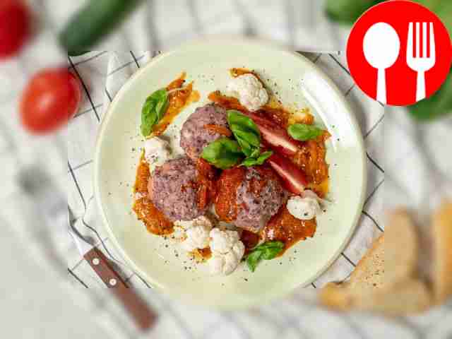 Serve delicious hedgehogs with beans along...