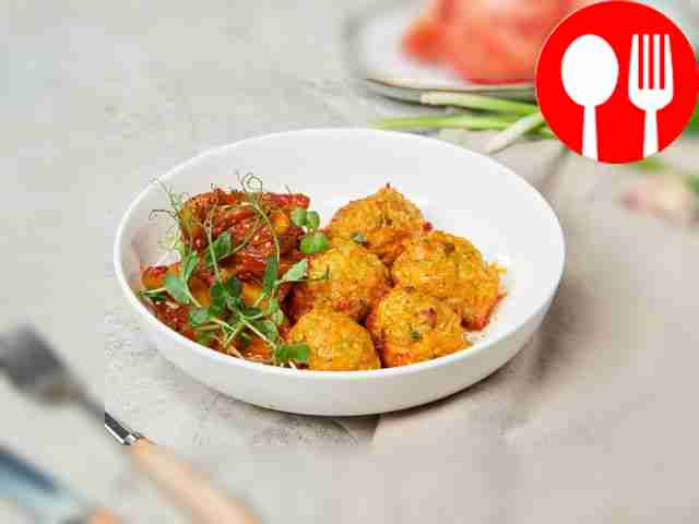 Hedgehogs with lentils