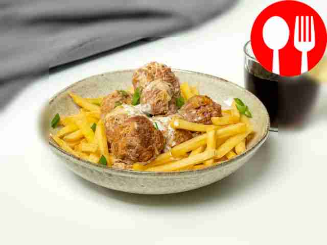 Ежики с картофелем фри