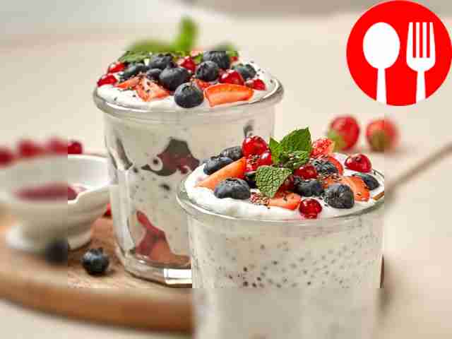 Mousse with chia seeds