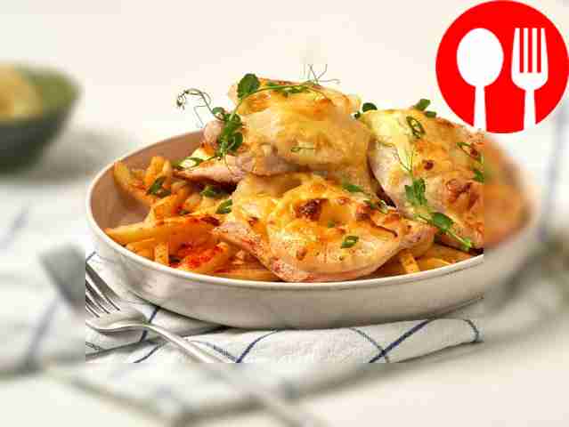 Отбивная с ананасом