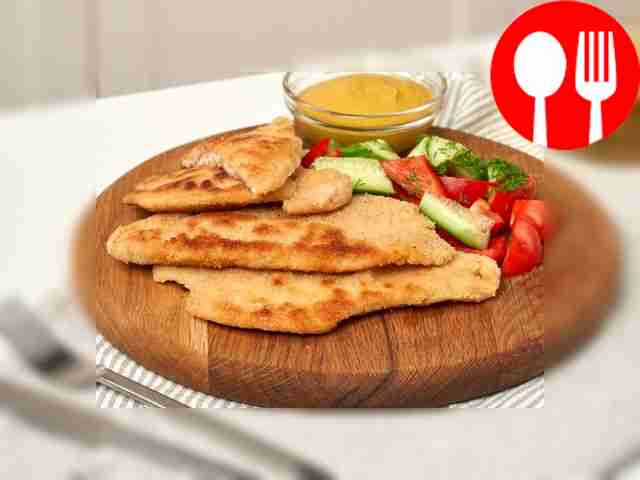 Отбивная с майонезом