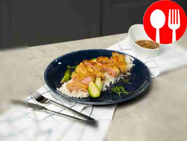 Отбивная с рисом